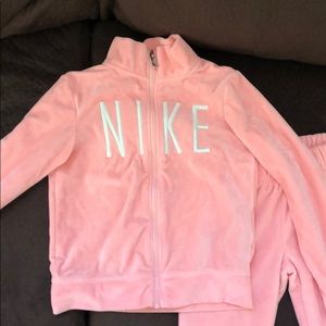 Nike velour track suit